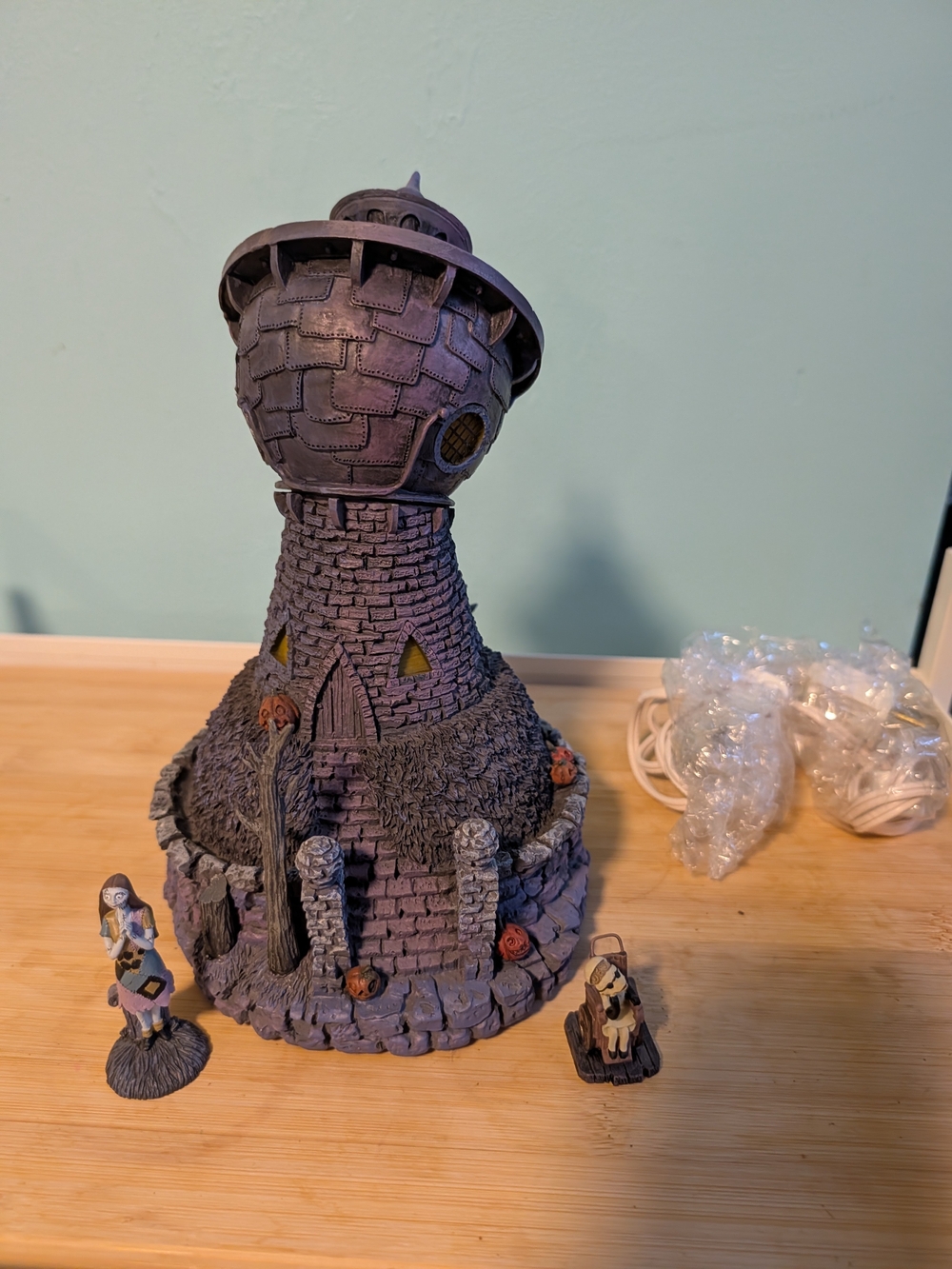 Disney Purple Fantasy Tower Holiday Figurine